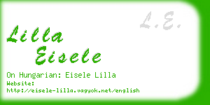 lilla eisele business card